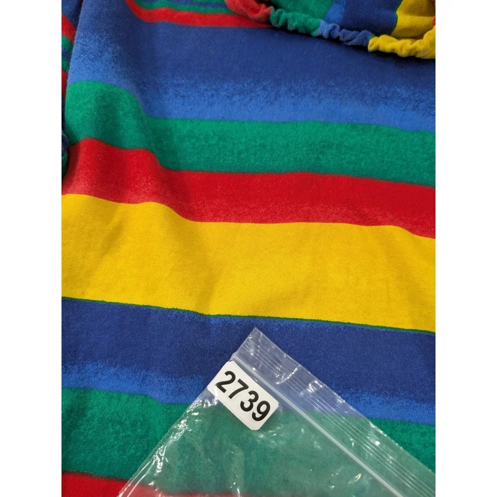 Polo Ralph Lauren Hoodie Mens 3XLT Tall Multicolor Stripe Cotton Pullover Logo